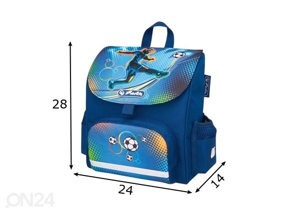 Selkäreppu Herlitz Mini softbag Soccer mitat