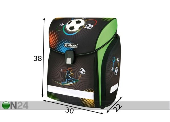 Selkäreppu Herlitz New Midi Soccer mitat