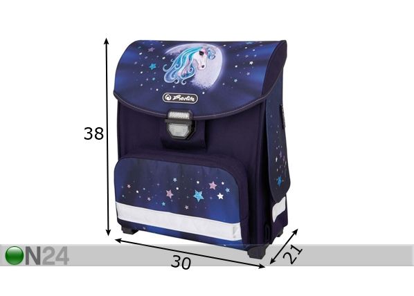 Selkäreppu Herlitz smart Starlight mitat