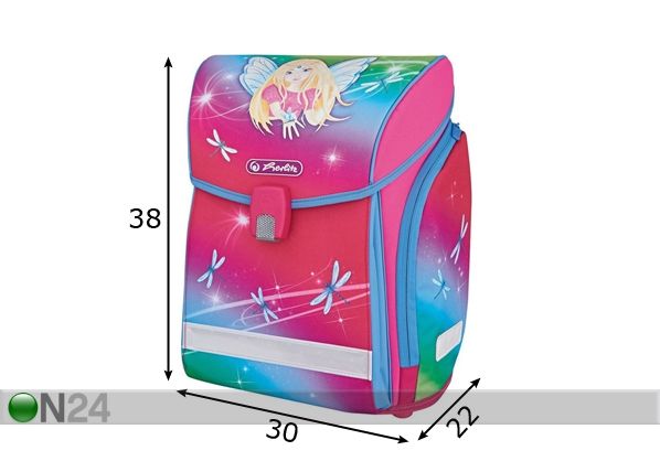 Selkäreppusetti HERLITZ NEW MIDI PLUS FAIRY mitat