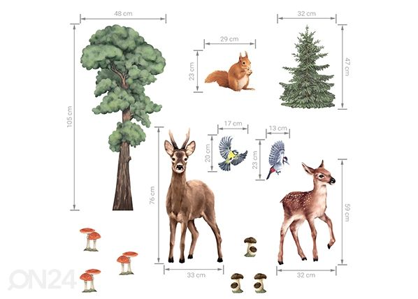 Senätarra Forest animals 2 mitat