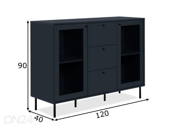 Senkki Caracas 120 cm mitat