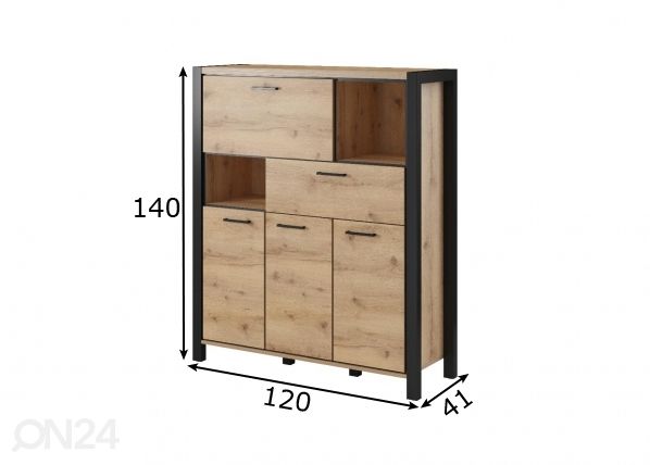 Senkki / kaappi120 cm mitat
