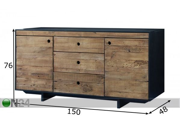 Senkki Vaxjo-52 mitat