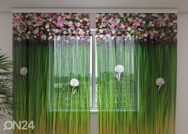 Sifonki-kuvaverho FLOWER LAMBREQUINS HARMONY 240x220 cm