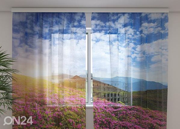 Sifonki-kuvaverho FLOWERS 3, 240x220 cm
