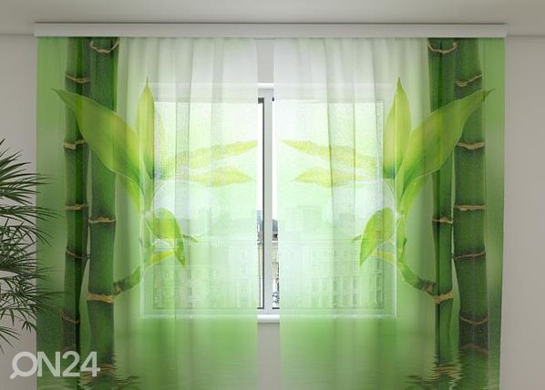 Sifonki-kuvaverho GREEN BAMBOO 240x220 cm