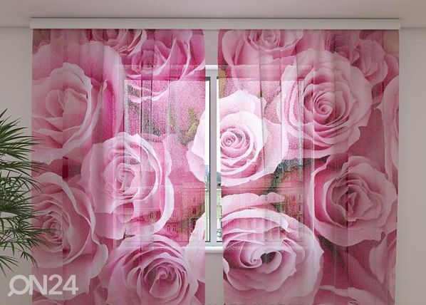 Sifonki-kuvaverho ROSES 240x220 cm