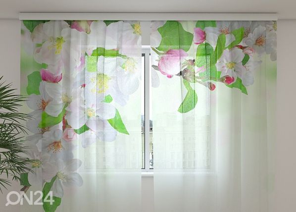 Sifonki-kuvaverho THE FRAGRANCE OF SPRING 240x220 cm