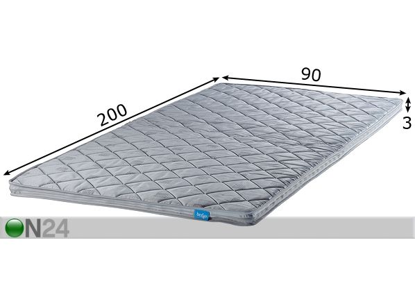 Sijauspatja BED4U 90x200 cm mitat