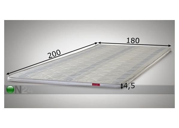 Sijauspatja CLASSIC, tumma 180x200 cm mitat