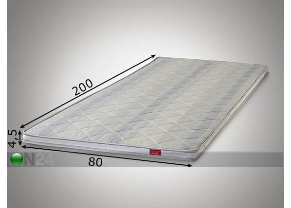 Sijauspatja CLASSIC, tumma 80x200 cm mitat
