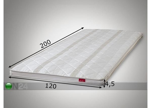 Sijauspatja CLASSIC, vaalea 120x200 cm mitat