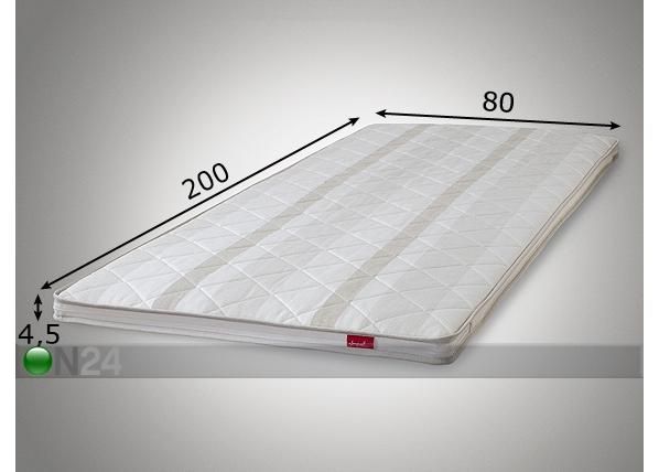 Sijauspatja CLASSIC, vaalea 80x200 cm mitat