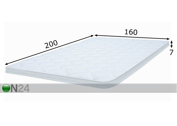 Sijauspatja FAVORITE 160x200 cm mitat