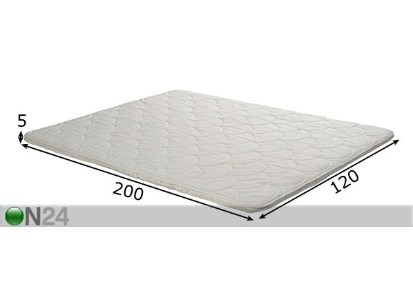 Sijauspatja FOAM 120x200x5 cm mitat