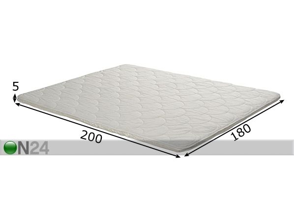Sijauspatja FOAM 180x200x5 cm mitat