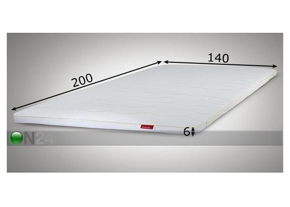 Sijauspatja LUX 140x200 cm mitat