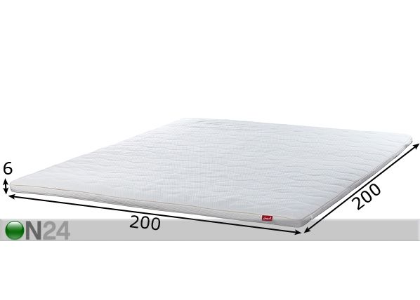 Sijauspatja LUX 200x200 cm mitat
