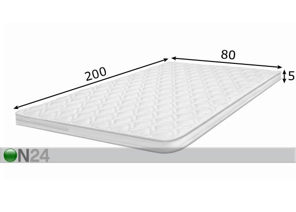Sijauspatja SAN REMO 80x200 cm mitat