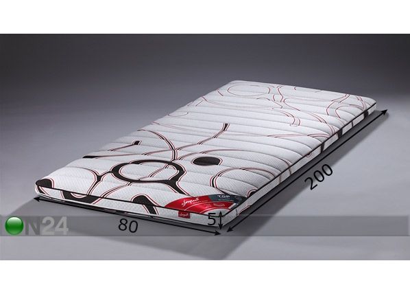 Sijauspatja TOP LATEX SENSITY ™ kirjava 80x200 cm mitat