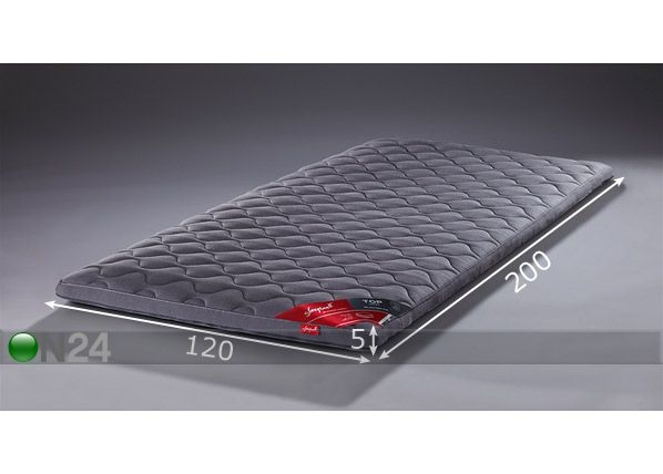 Sijauspatja TOP LATEX, tumma 120x200 cm mitat