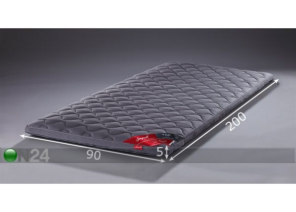 Sijauspatja TOP LATEX, tumma 90x200 cm mitat