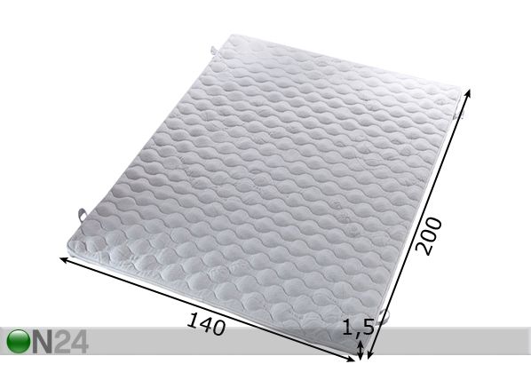 Sijauspeite TOP HYGIENIC MEMORY 140x200 cm mitat