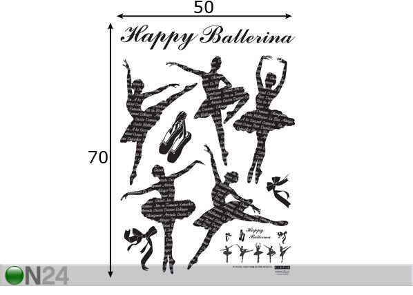 Sisustustarra BALLERIINAT mitat
