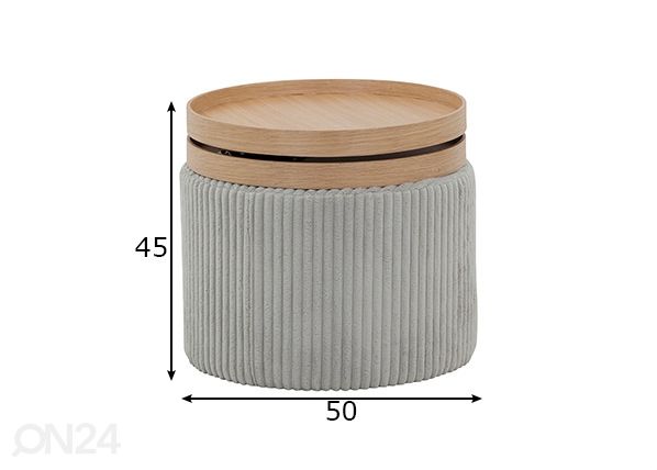 Sivupöytä mitat