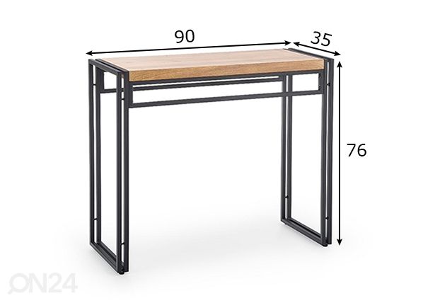 Sivupöytä mitat