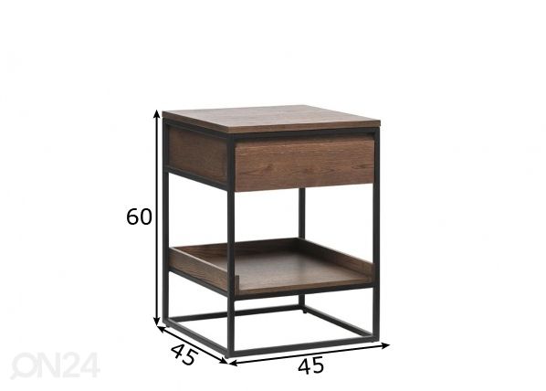 Sivupöytä mitat