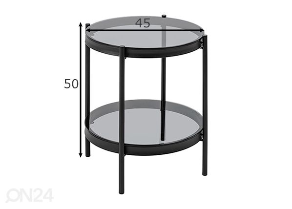 Sivupöytä Bayonne Ø 45 cm mitat