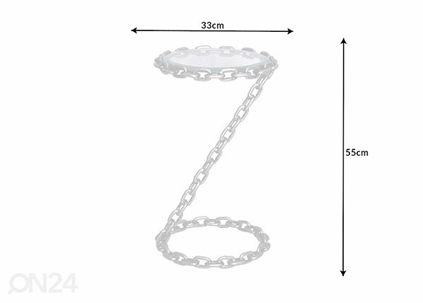 Sivupöytä Chain mitat