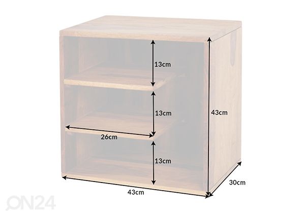 Sivupöytä Cubus mitat