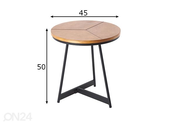 Sivupöytä Elegance mitat