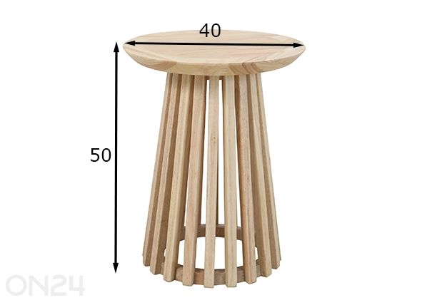 Sivupöytä Kenas Ø40 cm mitat
