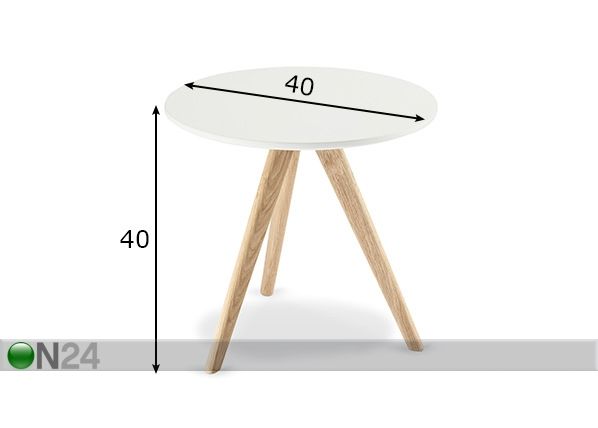 Sivupöytä Life Ø40xh40 cm mitat