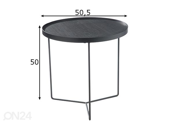Sivupöytä Mesa mitat