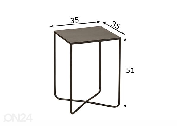 Sivupöytä Nivel 35x35 cm mitat