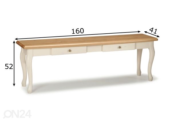 Sivupöytä PAROONI mitat