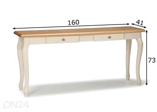Sivupöytä PAROONI mitat