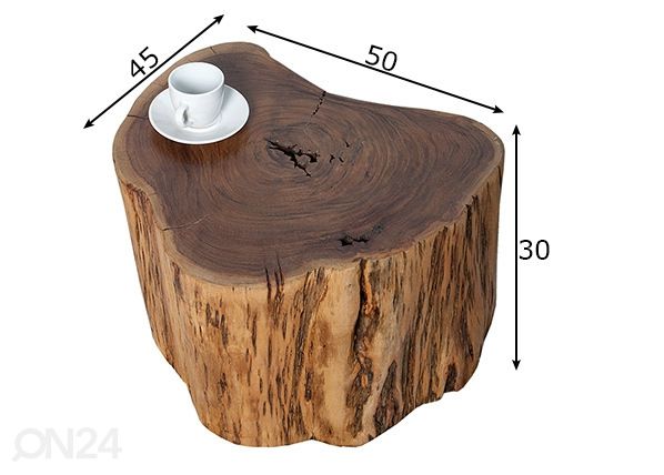 Sivupöytä Pure mitat