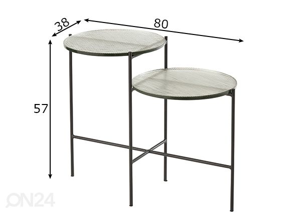 Sivupöytä Raya mitat