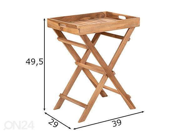 Sivupöytä / tarjoilupöytä Ronda mitat