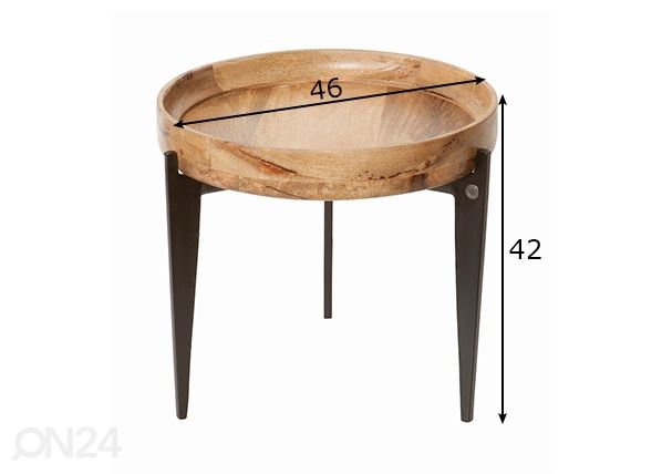Sivupöytä / tarjoilupöytä Tom Tailor mitat