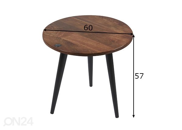 Sivupöytä Tom Tailor mitat