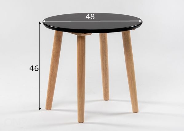 Sivupöytä Veneto Ø 48 cm mitat