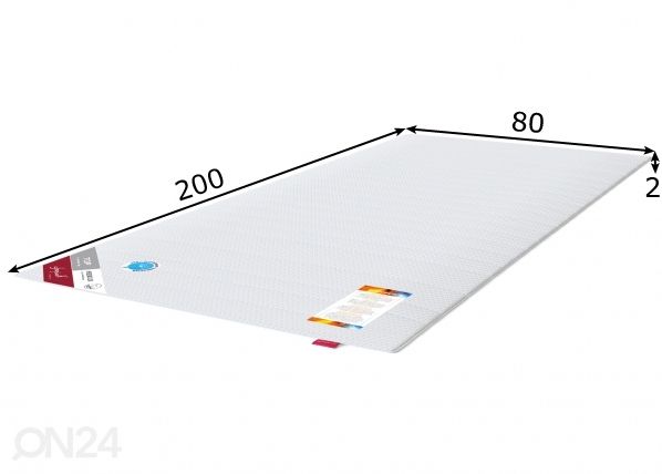 Sleepwell patjan suojapäällinen TOP Hygienic Lux 80x200 cm mitat
