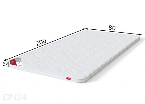 Sleepwell petauspatja TOP Foam 80x200 cm mitat